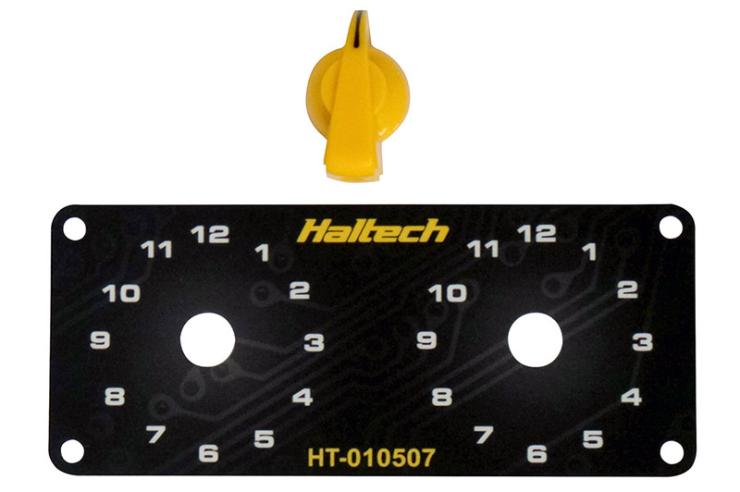 HT-010507 Dual Switch Panel Only - includes Yellow knob – Réf. HT-010507