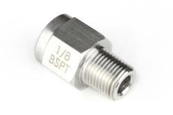 HT-010921 M10 x 1.0 to 1/8 BSPT Adaptor - Stainless Steel – Réf. HT-010921