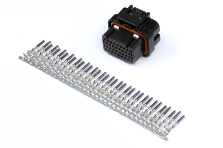 HT-030009 Plug and Pins Only AMP 34 Pin Key 1 /  4 Row 3 Key Superseal – Réf. HT-030009