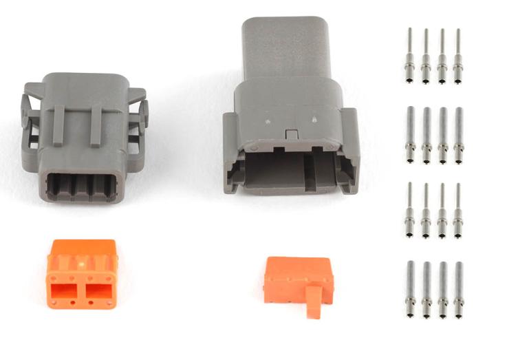 HT-031016 Plug and Pins Only - Matching Set of Deutsch DTM-8 Connectors (7.5 Amp) – Réf. HT-031016