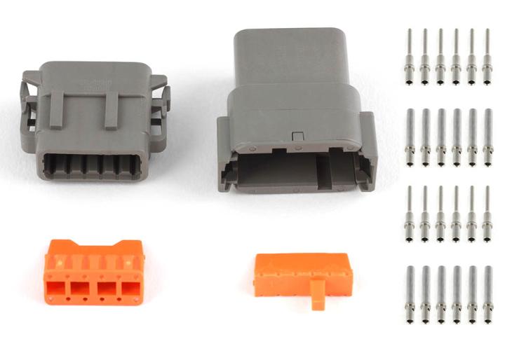 HT-031017 Plug and Pins Only - Matching Set of Deutsch DTM-12 Connectors (7.5 Amp) – Réf. HT-031017