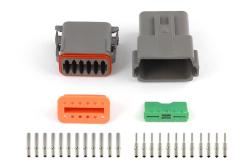 HT-031117 Plug and Pins Only - Matching Set of Deutsch DT-12 Connectors  (DT06-12S + DT04-12P) - ( 13 Amp) – Réf. HT-031117