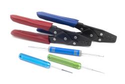 Haltech Dual Crimper set - inc 3 pin removal tools – photo 2