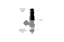 Haltech adaptateur d'injecteur carburant - 14 mm format demi-longueur vers pleine longueur – photo 4