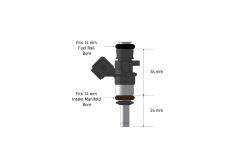 Bosch 980cc injectors - Flowmatched set of 6 (0280158040) – photo 2