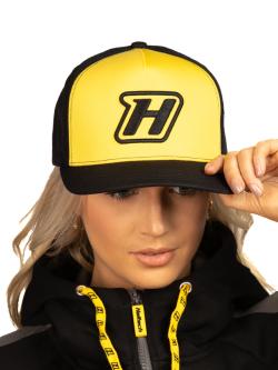 Haltech Snapback Cap - Yellow with H logo Size: One size fits all. – photo 2