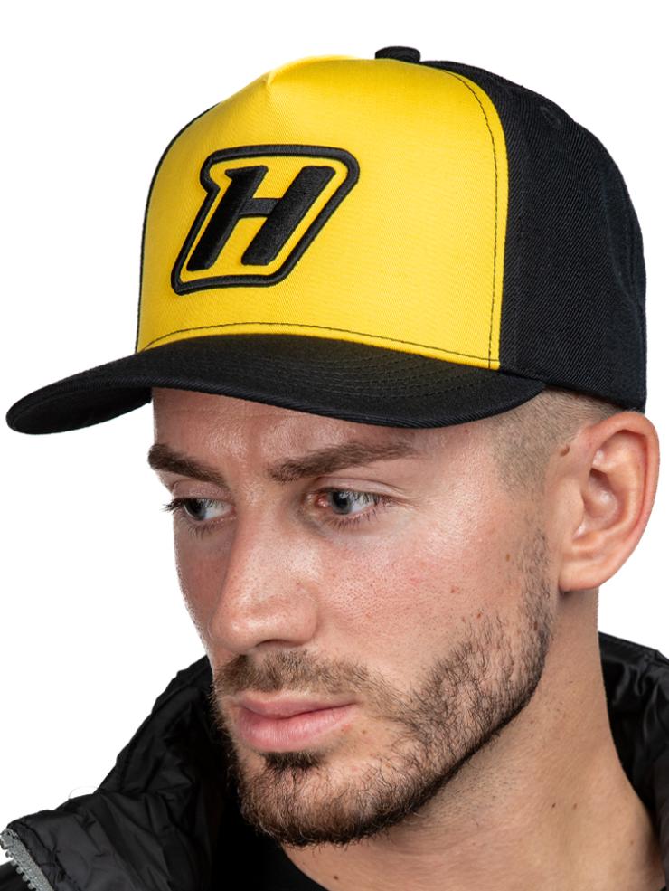 Haltech Snapback Cap - Yellow with H logo Size: One size fits all. – Réf. HT-301003