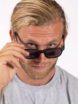 Novelty Event Sunglasses - Black w/White Logo – photo 3