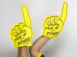 Haltech "Page Up for Power" Foam Finger – photo 2