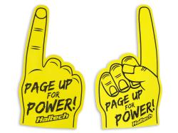 HT-309023 Haltech "Page Up for Power" Foam Finger Size: One Size Fits All Fingers – Réf. HT-309023